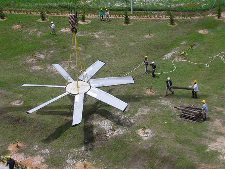 Lifting of COFIMCO fans during erection phase - CT application - Malaysia